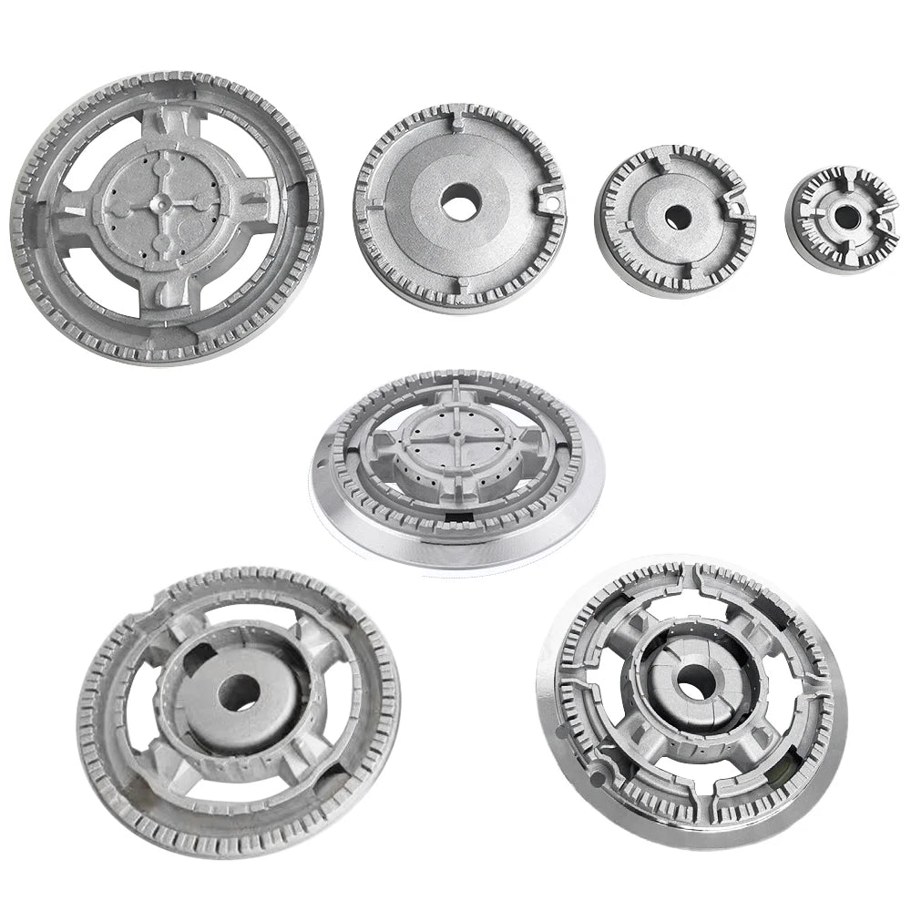 High temperature resistant AL base without caps heat resist aluminum parts seat burner for 55/75/100/130/135mm cap