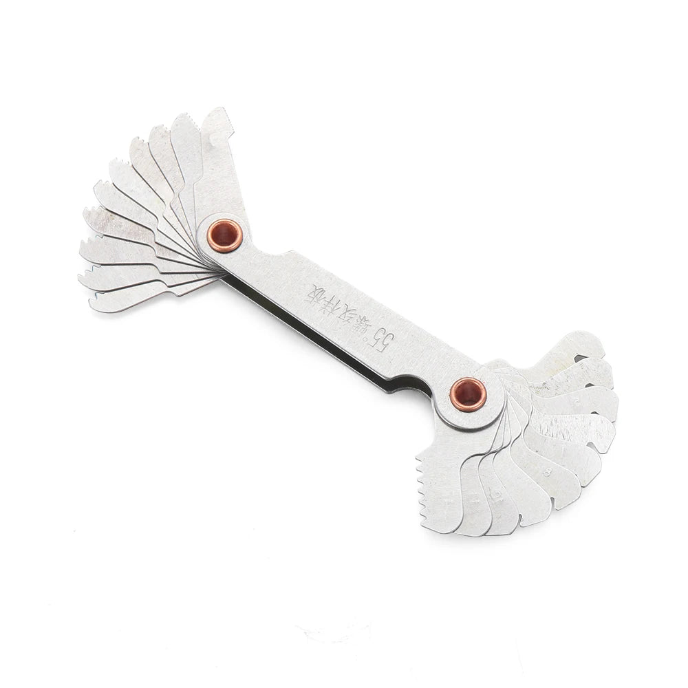 55/60 Degree Metric Inch Thread Plug Gauge Gear Tooth Screw Pitch Gauges Measurement Carbon Steel Lathe Combination Tools