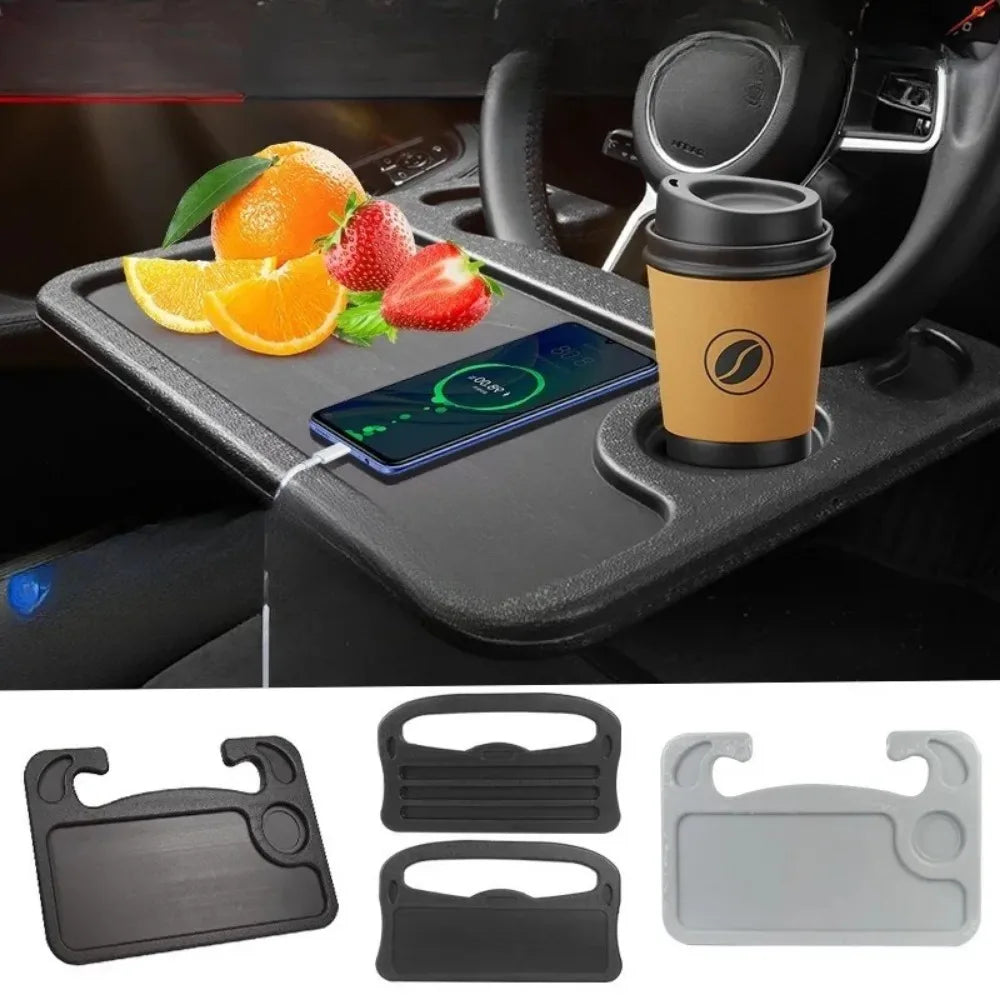 Car Portable Laptop Computer Desk Mount Stand Eat Work for Car Steering Wheel Dining Table BracketDrink Food Coffee Tray Board