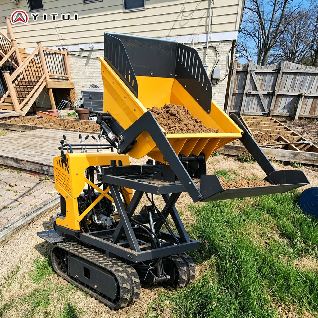 2026 Mini Dump Truck Customized Hydraulic Lifting High Load Capacity Self Propelled Crawler Type Mini Dump Truck