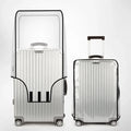 Transparent PVC cover for luggage, suitable for travel, luggage protection bag with handle, dust-proof and sporty design