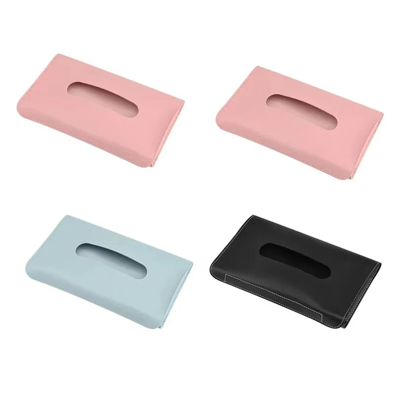1/2/4Pcs Car Tissue Box Towel Sets Car Sun Visor Tissue Box Holder Auto Interior Storage Decoration for BMW Car Accessories