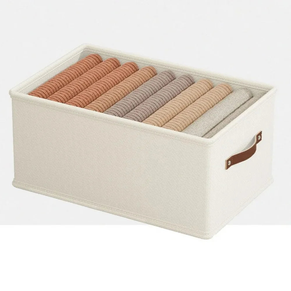 1PC Oxford Clothing and Toy Storage Box Basket Clothes Storage Uncovered Bottom Sweater Sock Bedroom Odorless Storage Cabinet