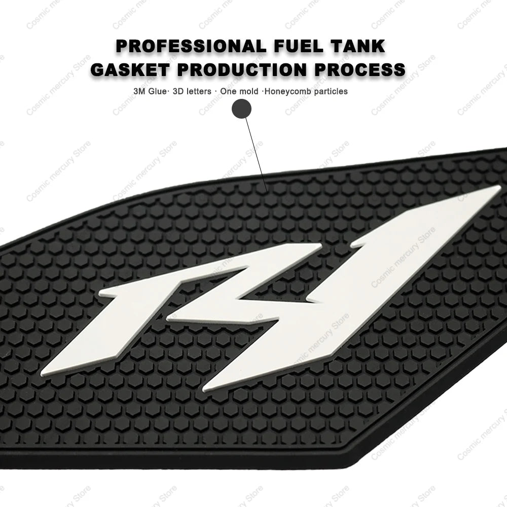 Motorcycle Non-slip Side Fuel Tank Stickers Waterproof Pad Rubber Sticker Tank Pad For Yamaha YZF R1 R1M YZFR1 2020 - 2024