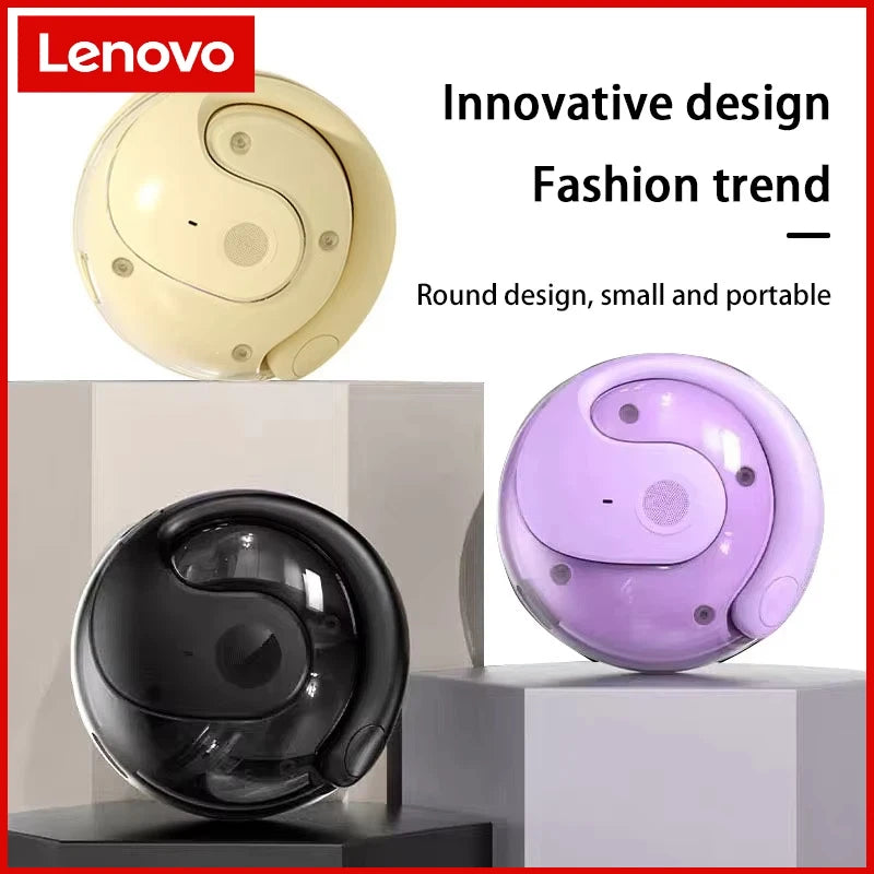 Lenovo T2 Earphones Wireless Bluetooth AI Earphones Realtime Language Translation 144 Languages Ear Hanging Headphone Translator