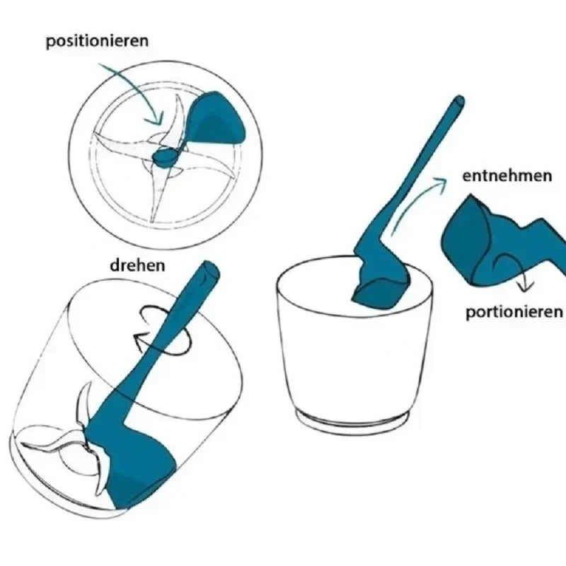 Suitable for Thermomix TM5 TM6 TM7 TM21 TM31 Food Scraper Replacement Parts, Mixing Bowl, Food Extraction Spoon