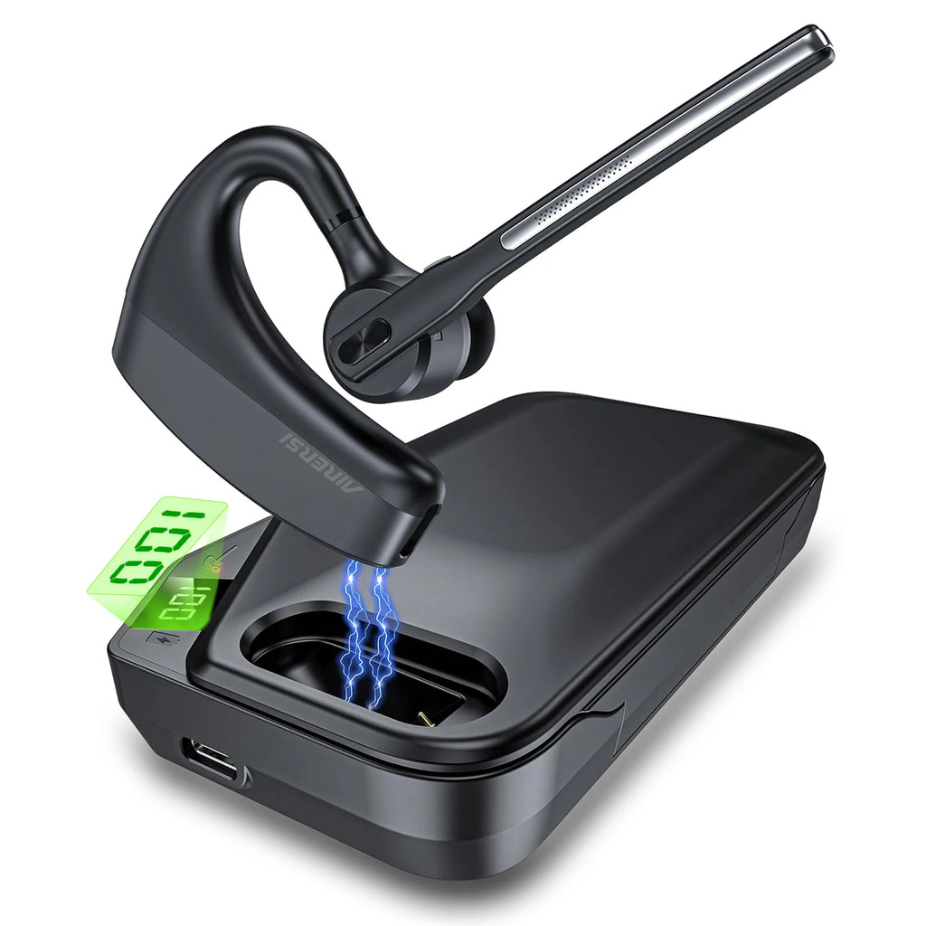 Newest K10C Bluetooth Headset Wireless Headpones Dual Mic Noise Cancelling Earphones With Charging Case For All Smart Phones