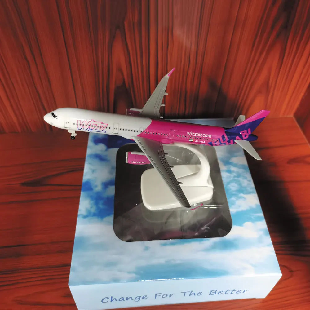 20cm WIZZ AIR A321 321 Airplane Model Alloy Metal Static Aircraft Miniature Plane Airplane Scale 1 400 Collected Gift
