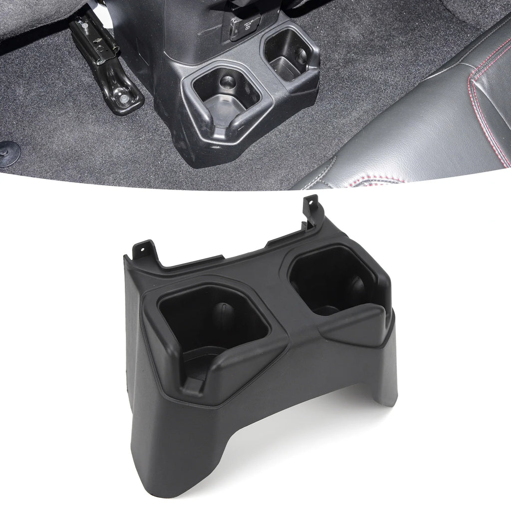 Car Cup Holder 6BN67TX7AC Rear Center Console Drink Holder For Jeep Wrangler JL 2018 2019 2020 2021 2022 2023
