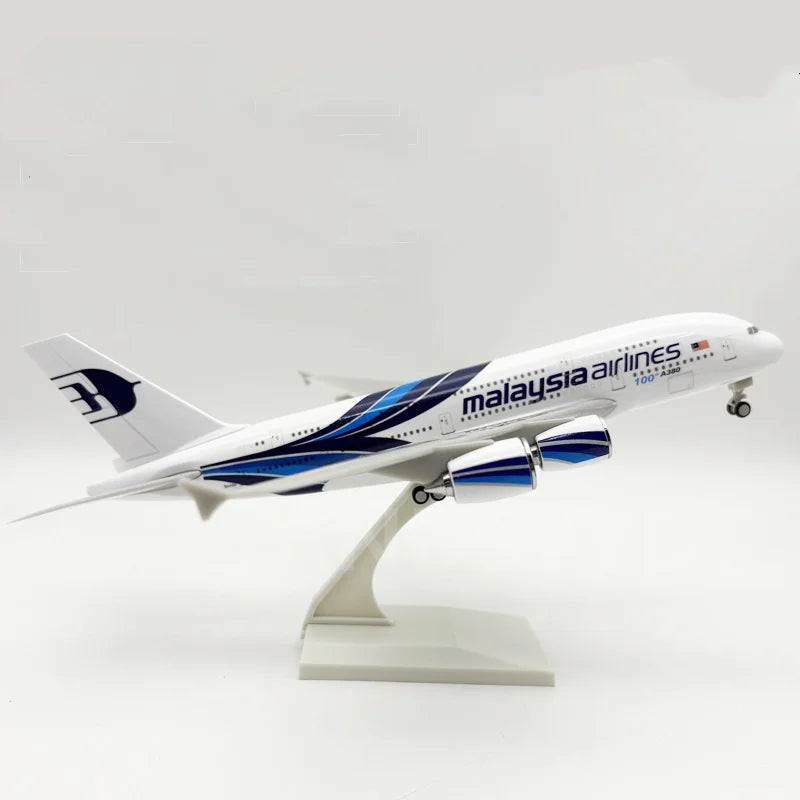 1/240 Scale Resin Aircraft Model 30cm A380 Malaysia Airlines Material Model Plane Airplane Model Toys for Kids Collection