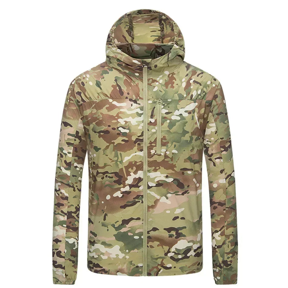 Men Summer Outdoor Ultralight Tactical Skin Jackets Waterproof Breathable Sunscreen Windbreaker Climbing Fishing Anti UV Jackets