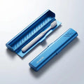 ⚑Empty Aluminum Toothbrush Travel Case, Portable Travel Toothbrush Holder, Durable Manual Tooth Brush Box Container