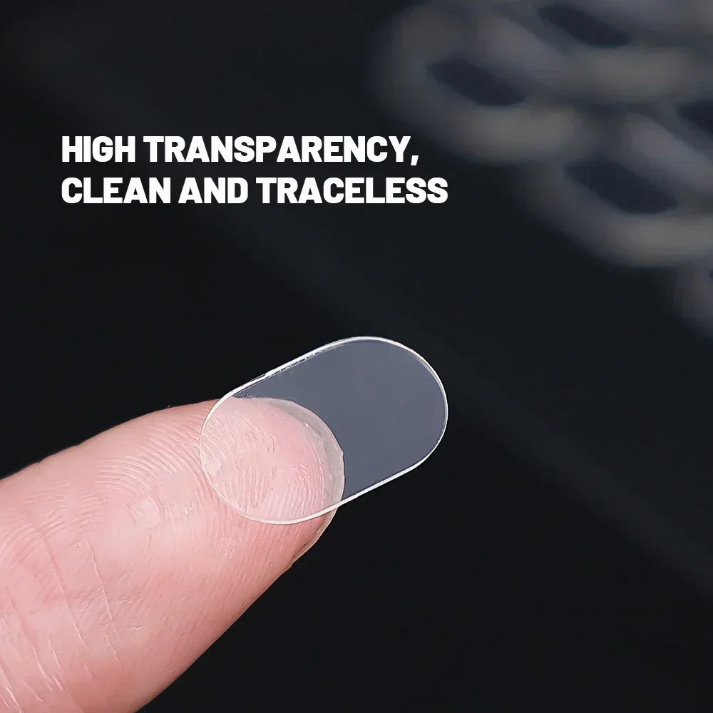 Clear Removable Gel Glue Dots Double Sided Gel Glue Pads  Action Figures Adhesive Mounting Dots Poster Wall Hanging Clear Sticky