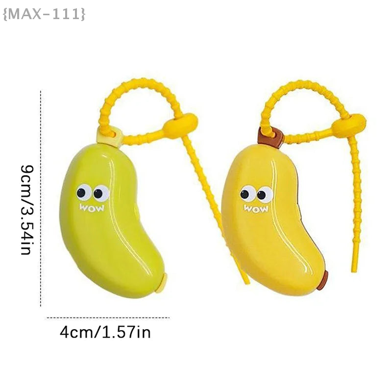 2-in-1 Banana Toothbrush Head Cover Travel Protector Case Portable Toothpaste Capsule Holder Dustproof Hiking Camping Organizer