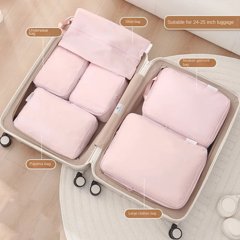 Portable Travel Compression Bag for Down Jackets Large Capacity Storage Packing Bag for Clothes Space Saving Luggage Organizer