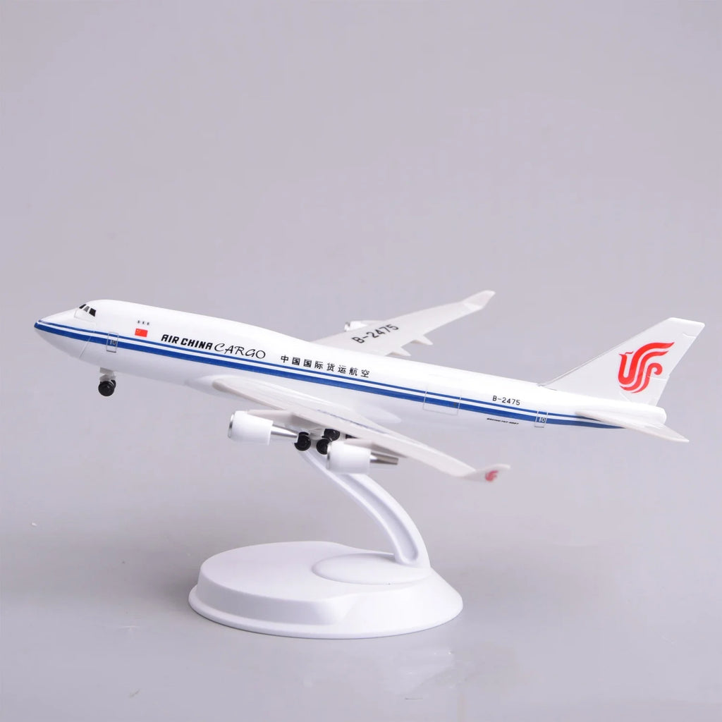 20CM Scale Aircraft AIR CHINA Cargo B747 Airlines Openable Cargo Door ABS Model Miniature Airplane Toy Model Boys Toys Children