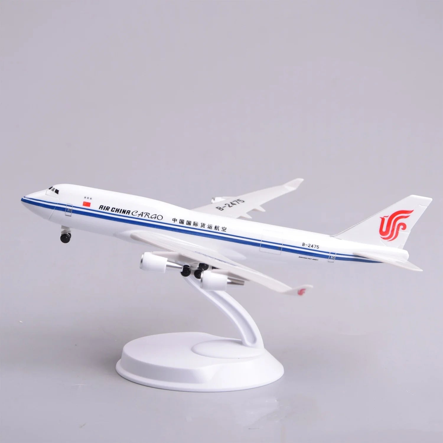 20CM Scale Aircraft AIR CHINA Cargo B747 Airlines Openable Cargo Door ABS Model Miniature Airplane Toy Model Boys Toys Children