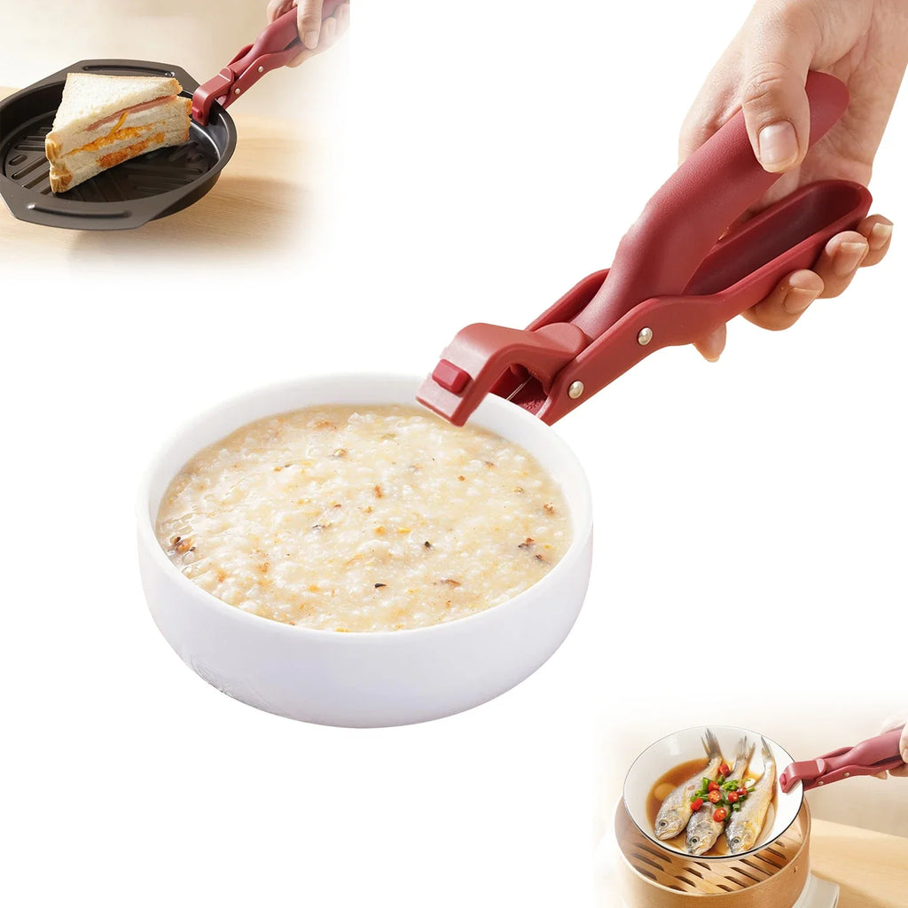 Anti-scald Clip Silicone Kitchen Anti Scald Plate Bowl Dish Pot Holder Anti-hot Clip Lifter Kitchen Accessories Gadget