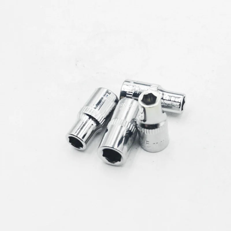1/4 Inch 6PT Height 25mm 6 Point Bit Socket  4mm 4.5mm 5mm 5.5mm 6mm 7mm 8mm 9mm 10mm 11mm 12mm 13mm 14mm