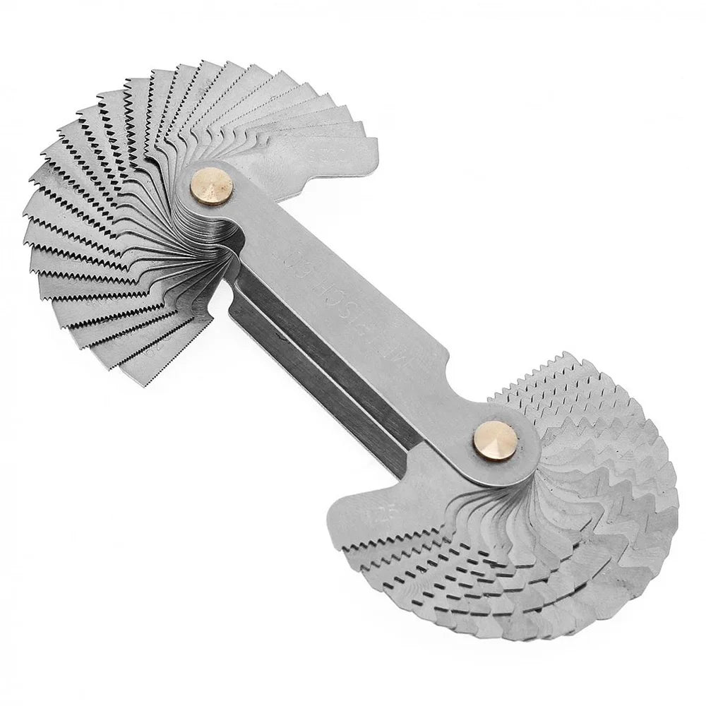 60/55 Degree Metric Inch Thread Plug Gauge Gear Tooth Screw Pitch Gauges Measuring Center Metrisch Thread Measurement Tools