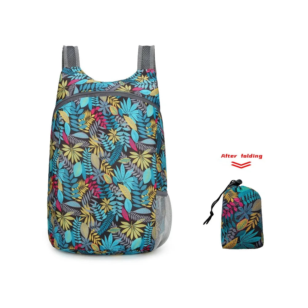 Ultra-Portable Foldable Backpack Lightweight Casual Backpack Sports Travel Bag Easy to Folding Store