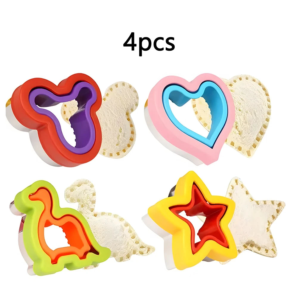 Cute Vegetable Fruit Food Cutter Shapes Set for Kids Lunch Bento Box Decorating Cookie Stamps with Fruit Forks,Food Picks