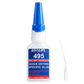 Loolifl 495 Instant Super Glue 20Gl Quick Drying Cyanoacrylate Adhesive for Metal Plastic Ceramic Wood Leather Rubber DIY Repair
