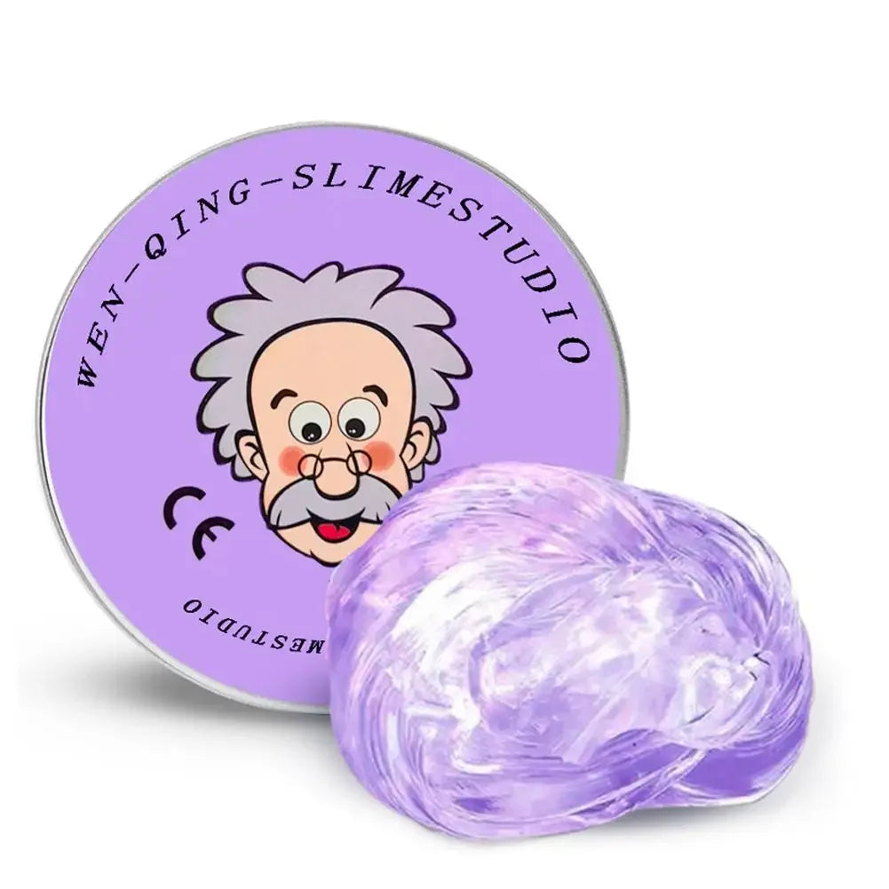 Stress Relief Squeeze Blind Box Old Man Liquid Squishy Transparent Crystal Slime Fluffy Foam Putty Kids Safe Bouncy Color Slime