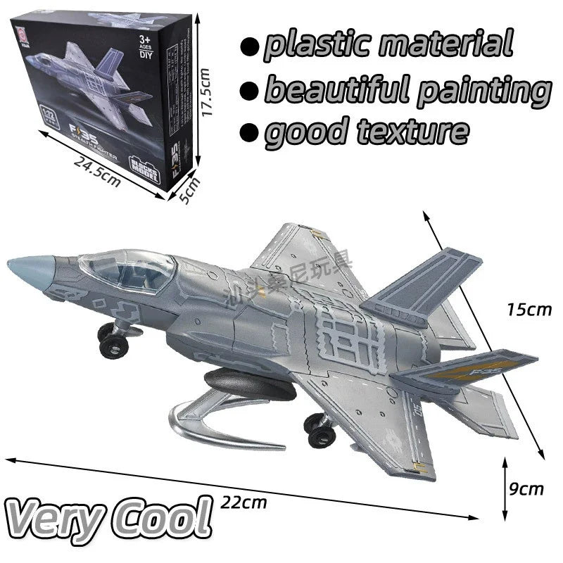 New Military Series Building Blocks Creative Multi-Purpose Fighter SU-25 F18 J35 ABS Aircraft F14 Model Toys For Boy Xmas Gift