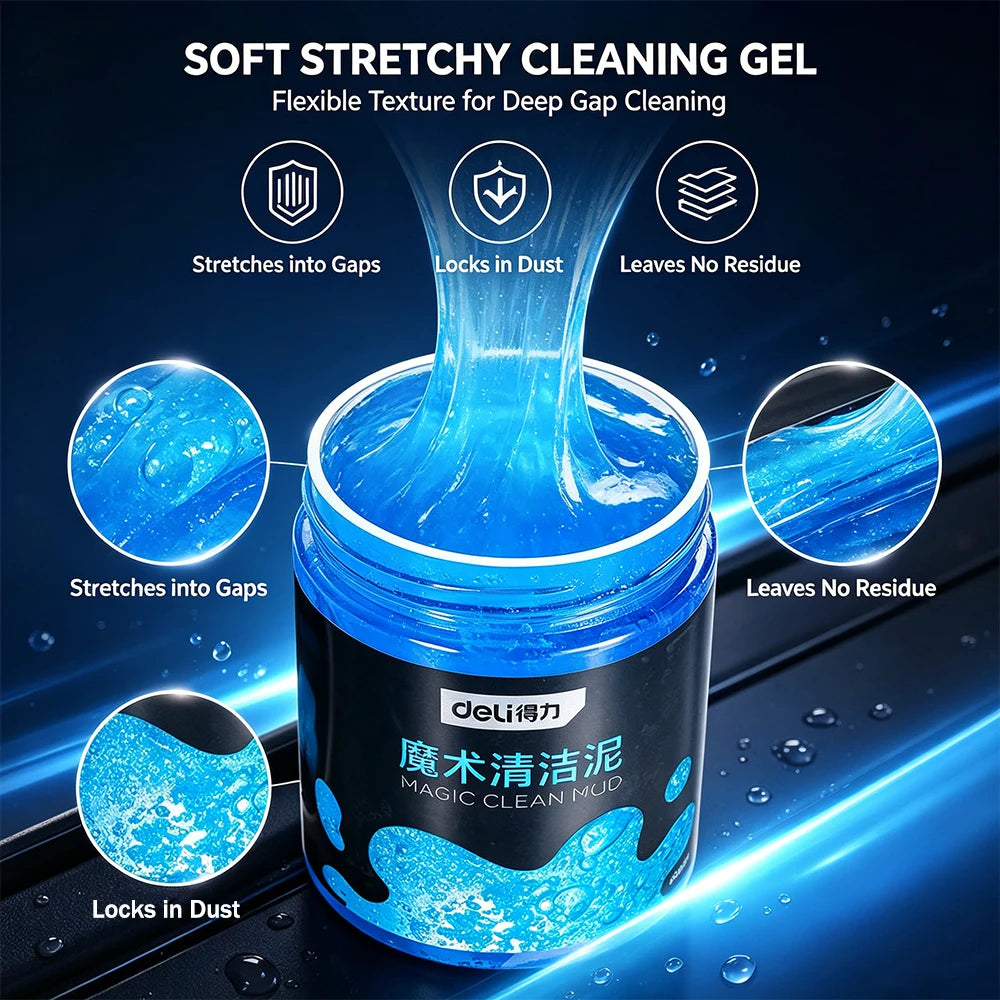 Car Cleaner Gel Car Slime Cleaner Dust Cleaning Gel Auto Interior Cleaning Slime Eco-Friendly Non-Abrasive Auto Mud for Inter