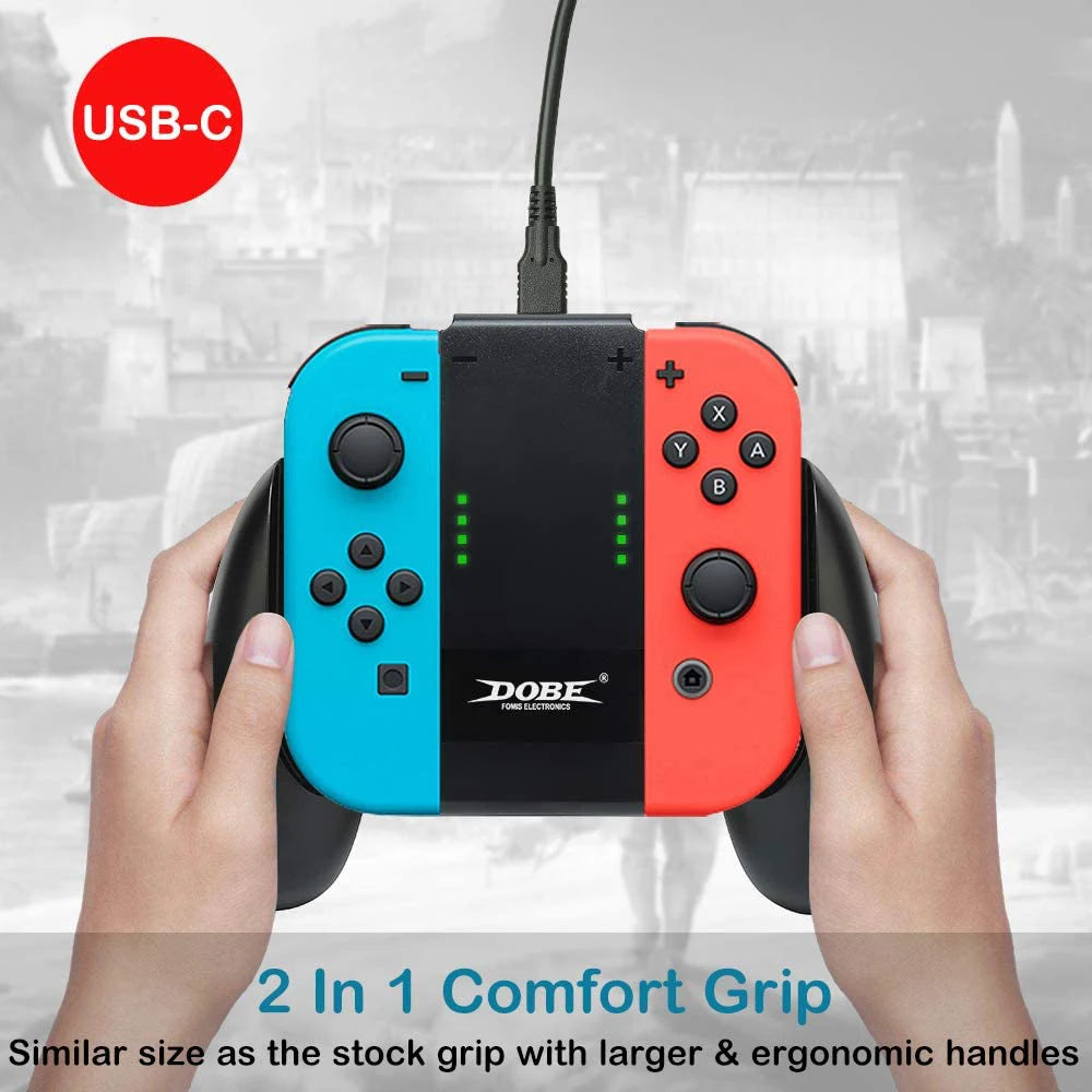 Joycon Handle Charging Grip For Nintendo Switch Handle Charging Dock Station Charger NS Game controller Charger Accessories