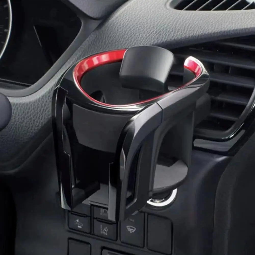 2 In 1 Universal Car Cup Holder & Phone Stand Stable Air Vent Outlet Mount Adjustable Coffee Water Bottle Storage Bracket