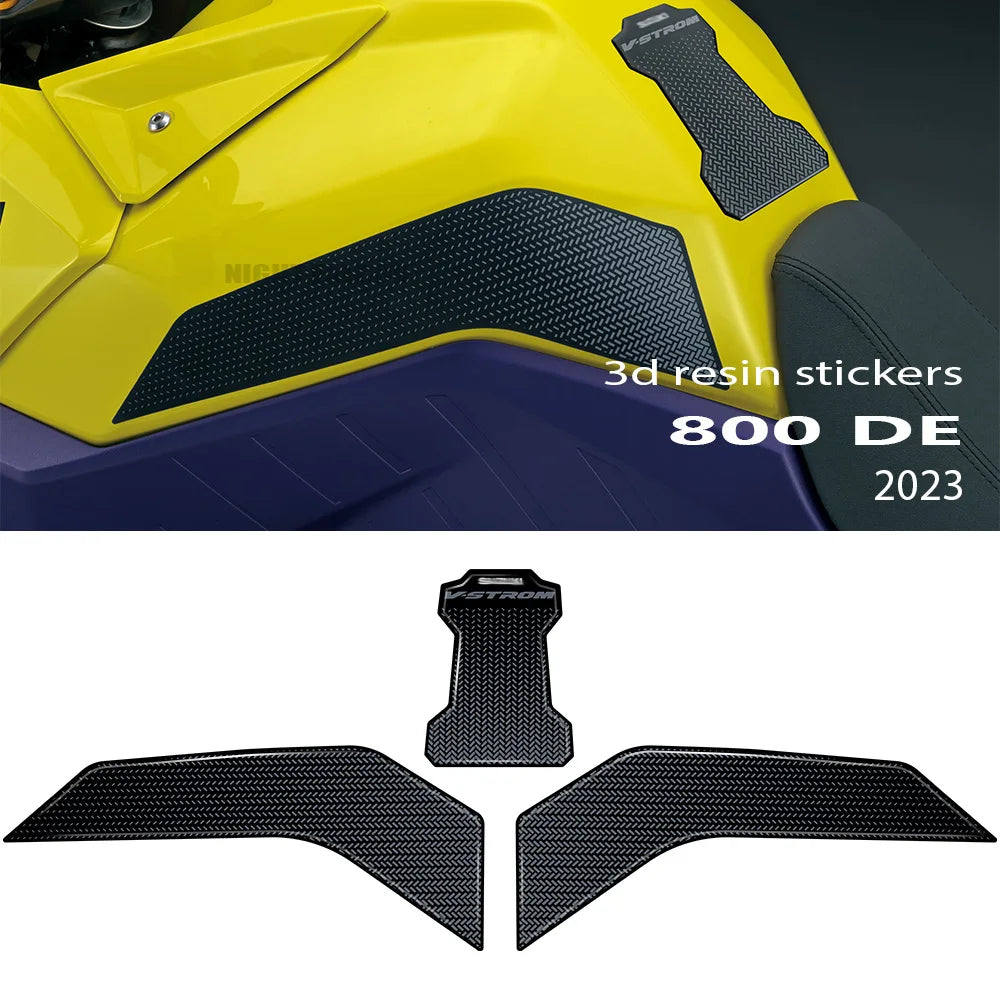 For SUZUKI V-STROM 800DE V Strom 800de 2023- Motorcycle Accessories Tank Pad Protector 3D Epoxy Resin Sticker Kit