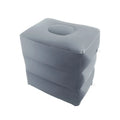 Inflatable Sleeping Foot Rest Pillow for Air Travel, PVC Adjustable 3-Layer Flight Footstool Cushion for Car Office