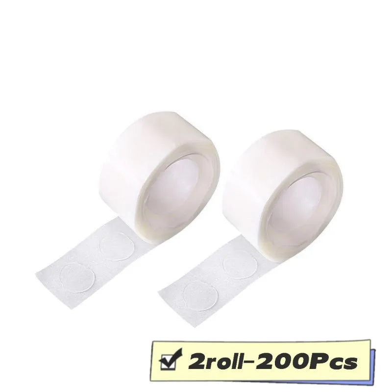 100-1000pcs Transparent Dots Glue Removable Double Sided Tape Adhesive for Paste Scrapbook Journal Photo Memo Pad Household
