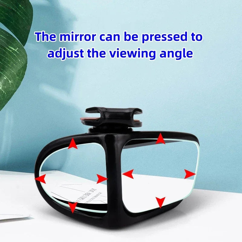 Car Blind Spot Rear View Mirror 360° Rotation Adjustable Auxiliary Rearview Mirrors Auto Rear View Parking Safety Driving