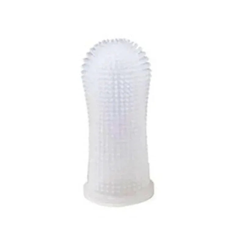 Pet Finger Toothbrush Kit Non-Toxic Silicone Dental Cleaning Tool for Dogs Cats Puppies Tartar Removal Bad Breath Care Cleaning