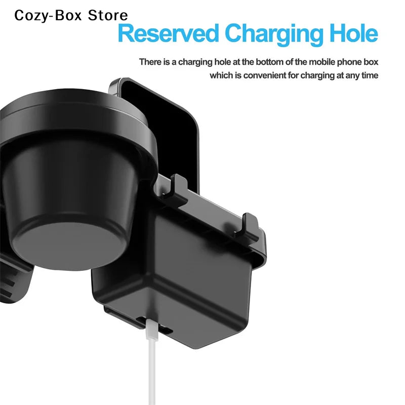 [ZY]Car Cup Stand Phone Holder Mount Tray Side Door Window Storage  Pocket Hanging Storage Rack With Auto Interior Accessories