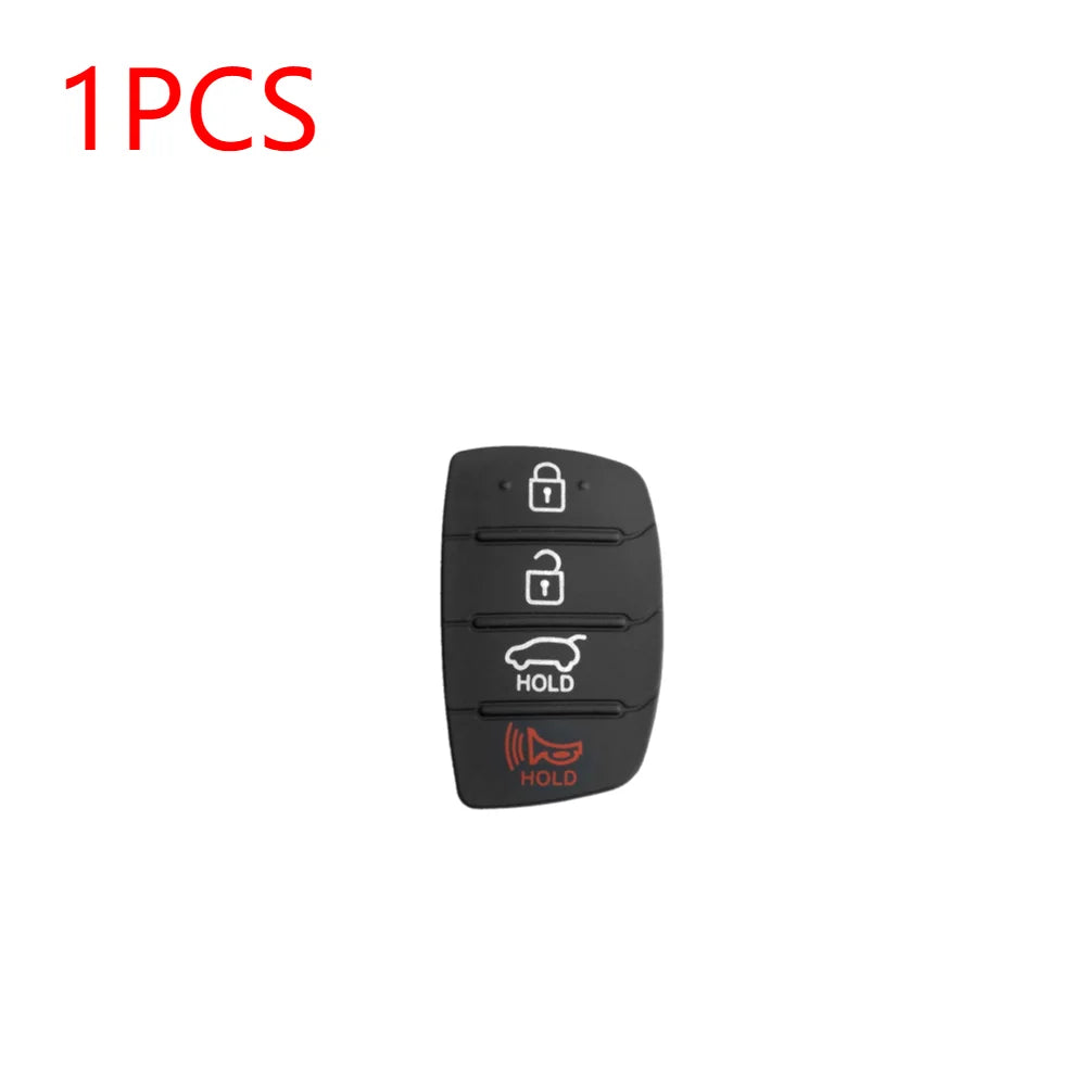 1-5Pcs Replacement Rubber Car 4Button Silicone Pad For Hyundai Tucson Santa fe / ix45 Sonata i40 Remote Car Repair Key Fob Shell