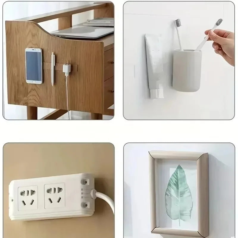 6x6cm Super Strong Double Sided Adhesive Tape Transparent Square Nano Wall Stickers Patch for Home Seamless Waterproof Tapes