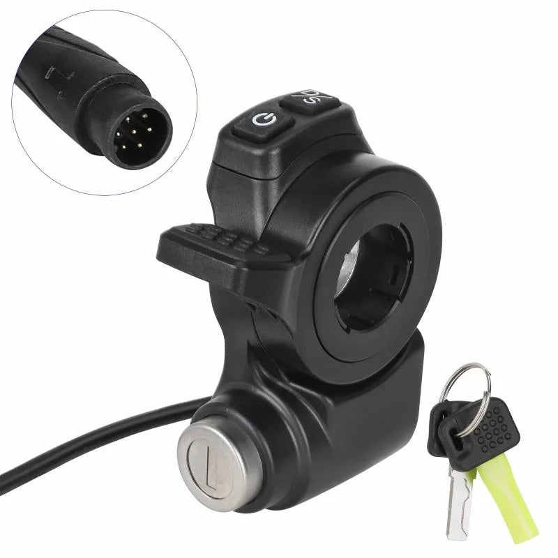 Suitable for Kukirin G2 Master Scooter Acceleration Throttle Switch Lock Switch with Lock Switch Finger Dial Accessories