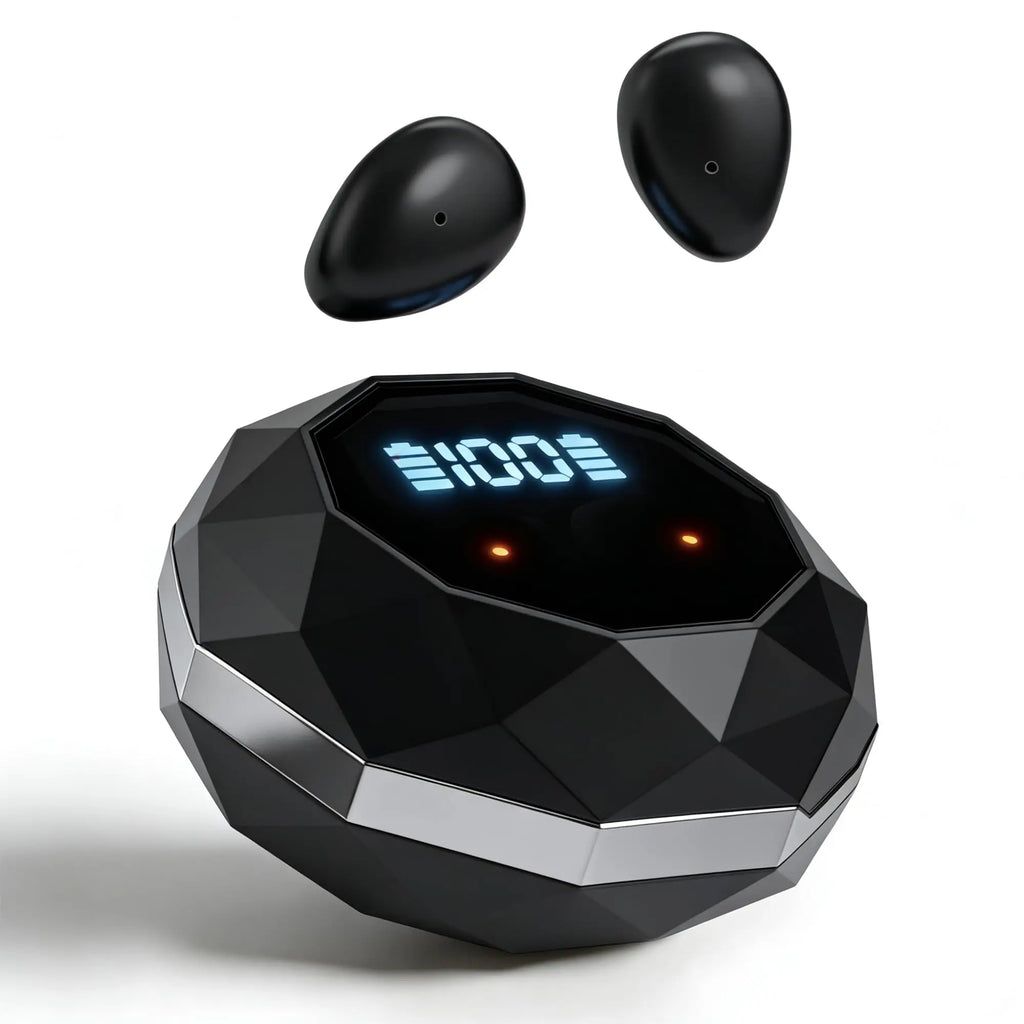 Sleep Earbuds Mini Invisible Wireless Bluetooth 6.0 Micro Sleep Headphones,  6Hrs Single Charge Hidden Earbuds with LED Screen