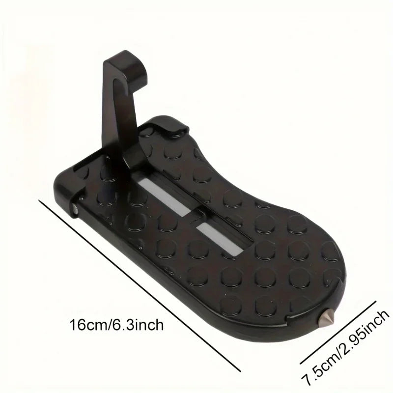 1 Aluminum Alloy Car Door Foot Pedal Assist Hook Top，Foldable Roof Rack Door Step，Easy access to the car roof，Universal Car Moun