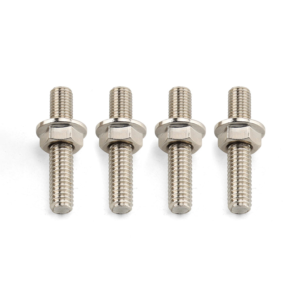 Exhaust Port Studs & Nuts Pipe Butt Screws Both-Ends Screw-In Bolts for Big Twin 84-23 Sportster XL 1200 883 1986-2023