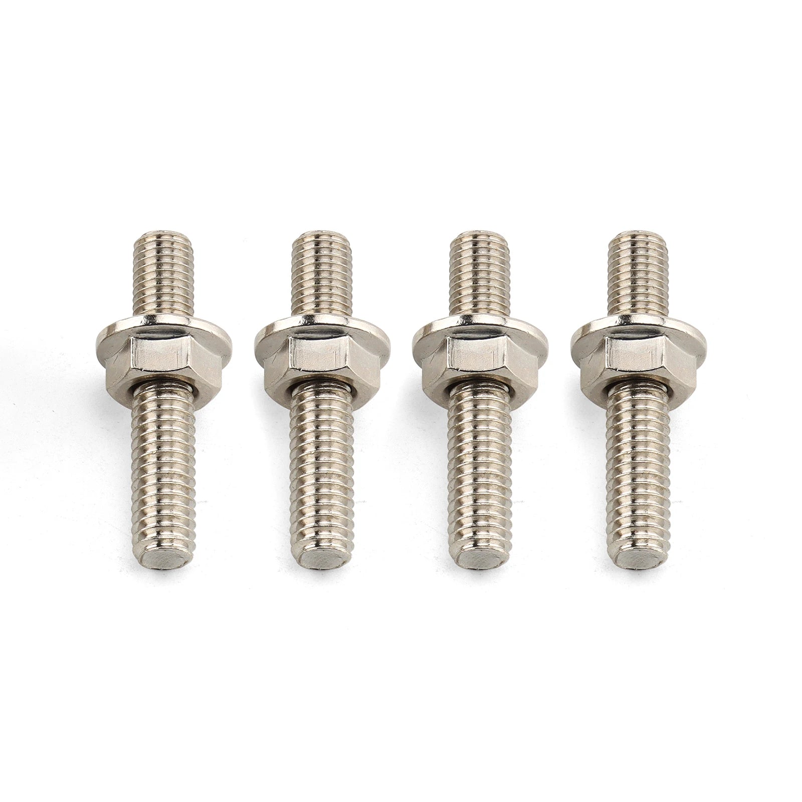 Exhaust Port Studs & Nuts Pipe Butt Screws Both-Ends Screw-In Bolts for Big Twin 84-23 Sportster XL 1200 883 1986-2023