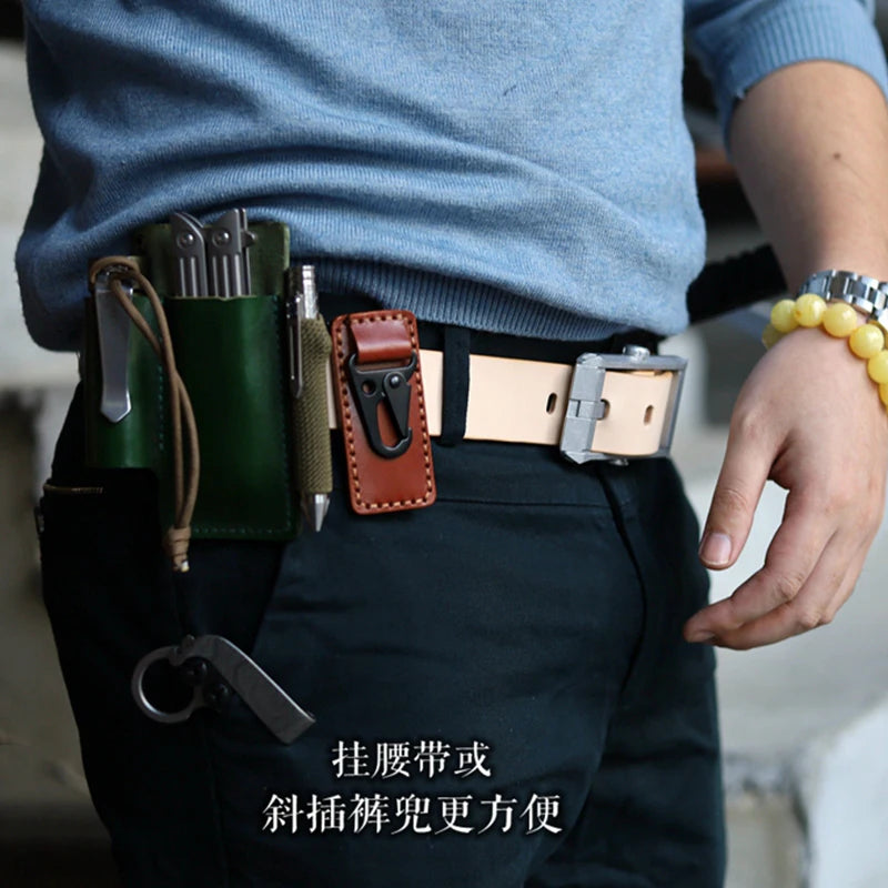 EDC Titanium Alloy Knife Back Clip Pocket Clip Survival Tactical Outdoor Supplies Multifunction Pocket Tools Clip EDC