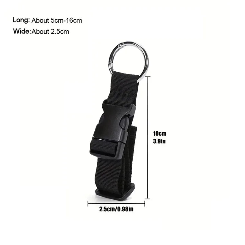 1/3/4/5pcs Travel Luggage Fixed Strap Portable Strap with Release Buckle Backpack External Strap with External Hook BDK01