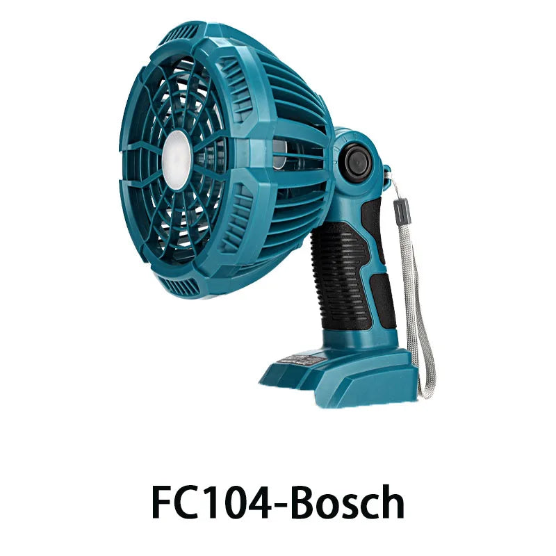 Multifunctional Lighting Fan For Bosch With 14.4-18V Lithium Battery With 3W Lamp FC103 FC104 FC105 FC106 FC107 FC108 Household