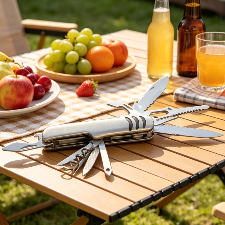 11 in 1 /5 in 1 Multifunctional Stainless Steel Outdoor Camping Tool Portable Foldable Daily Use Bottle Opener Corkscrew Kit