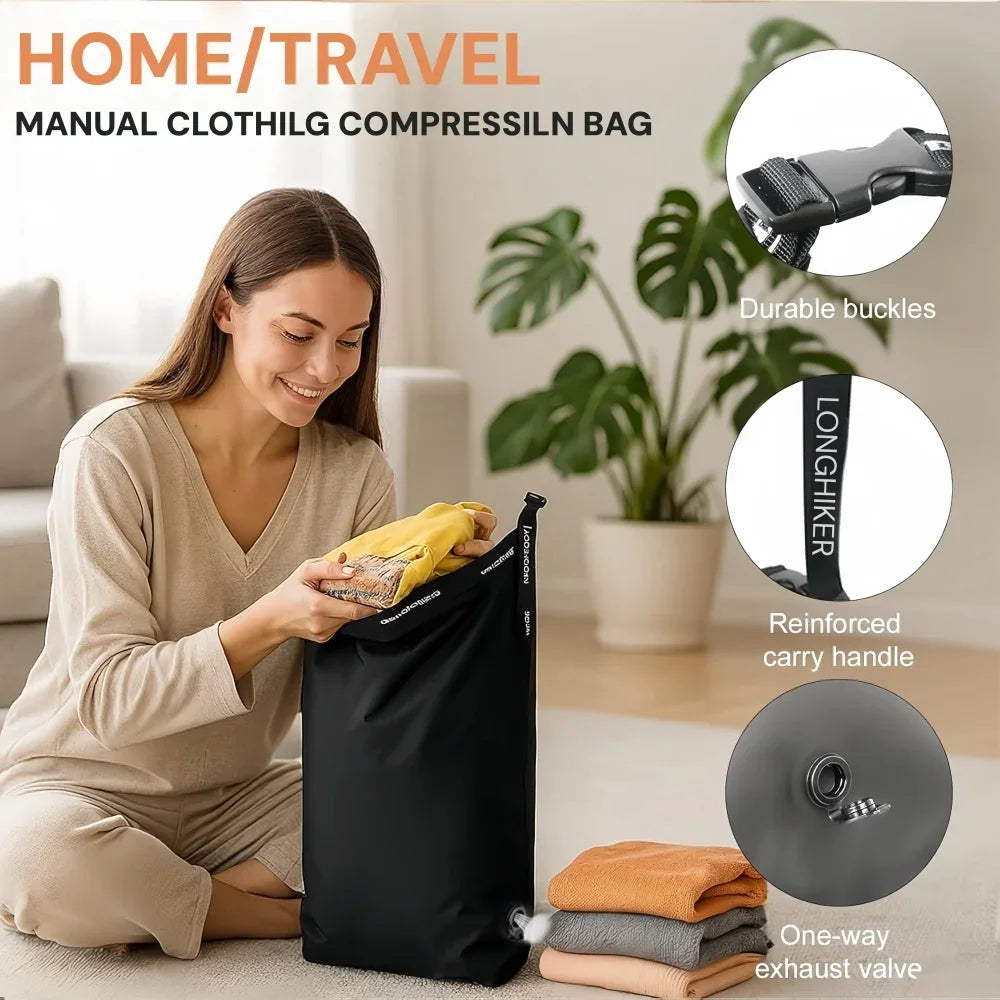 Travel Vacuum Compression Bag Portable Large Capacity Storage Bags Luggage Clothes Packing Cubes Bag Dustproof Trip Travel Bags